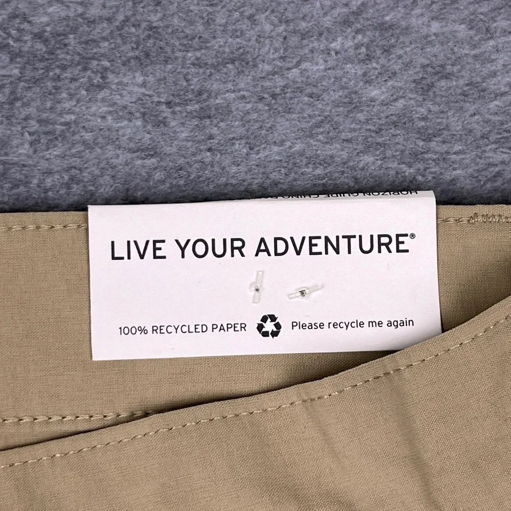 Eddie Bauer Chino Pants Mens 35x30 Khaki Horizon Guide Chino Flexion StormRepel